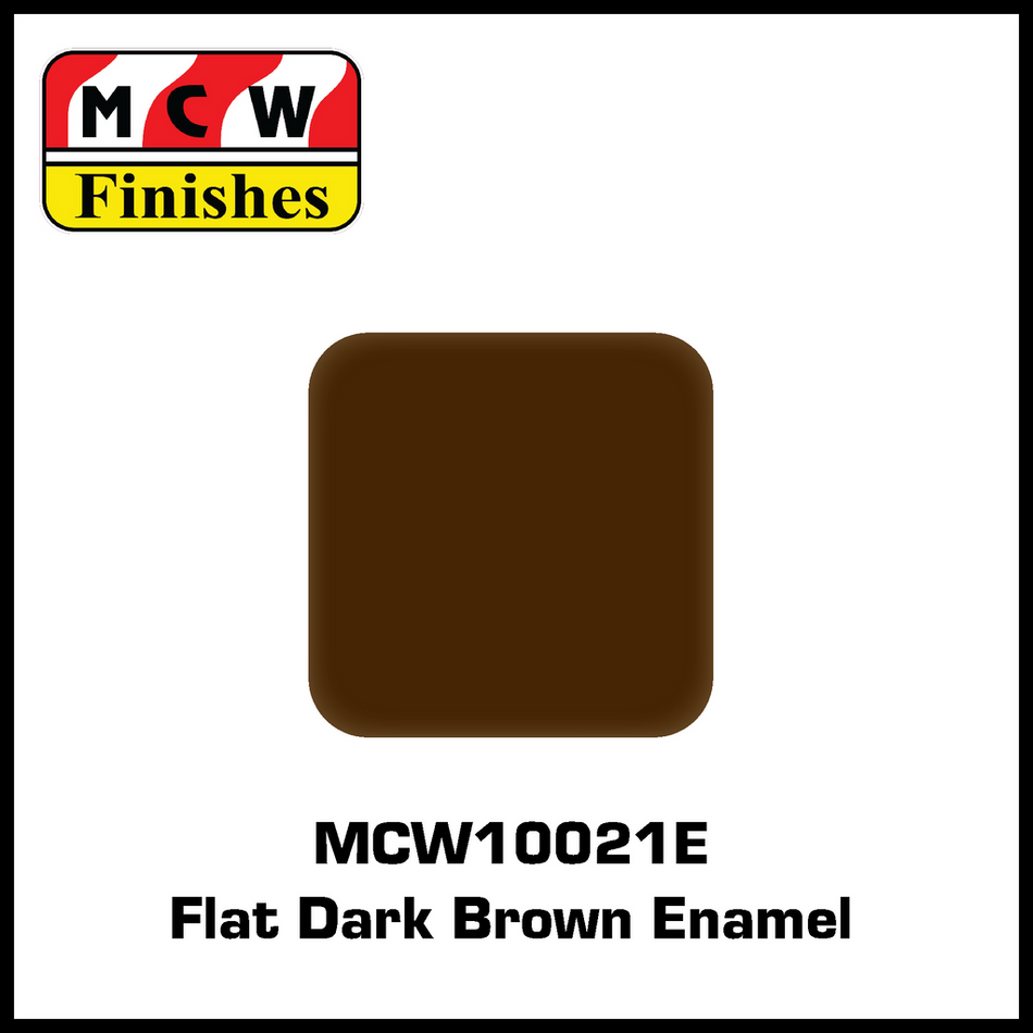 MCW Finishes Flat Dark Brown Enamel