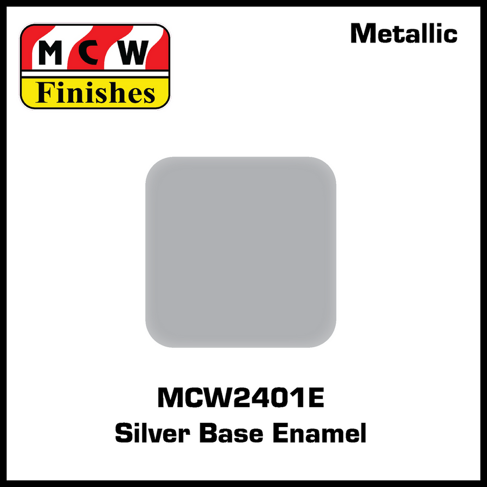 MCW Finishes 2401E Silver Base Enamel