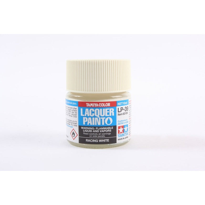 Tamiya Lacquer Paint LP-39 Racing White 10ml - Vernice Lacca Per Modellismo, Colore Bianco Gara, TAM82139 - 2
