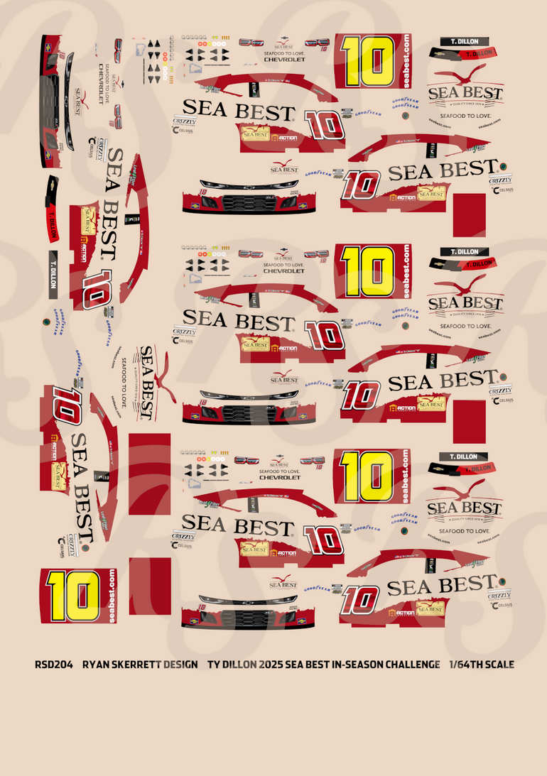 Racecar Decals - Custom Waterslide Decals For Scale Models – Print it ...