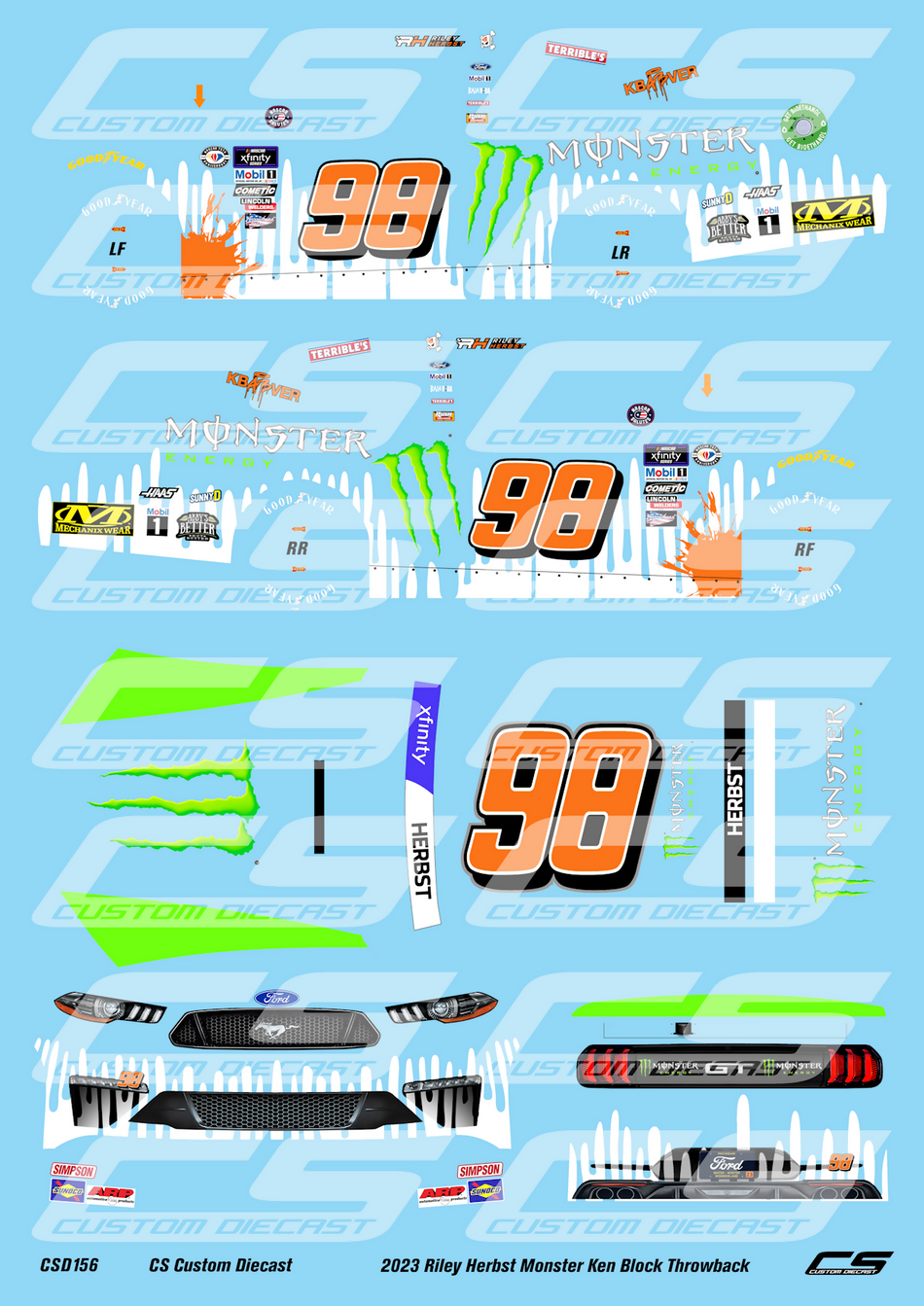 Nascar diecast decals sales