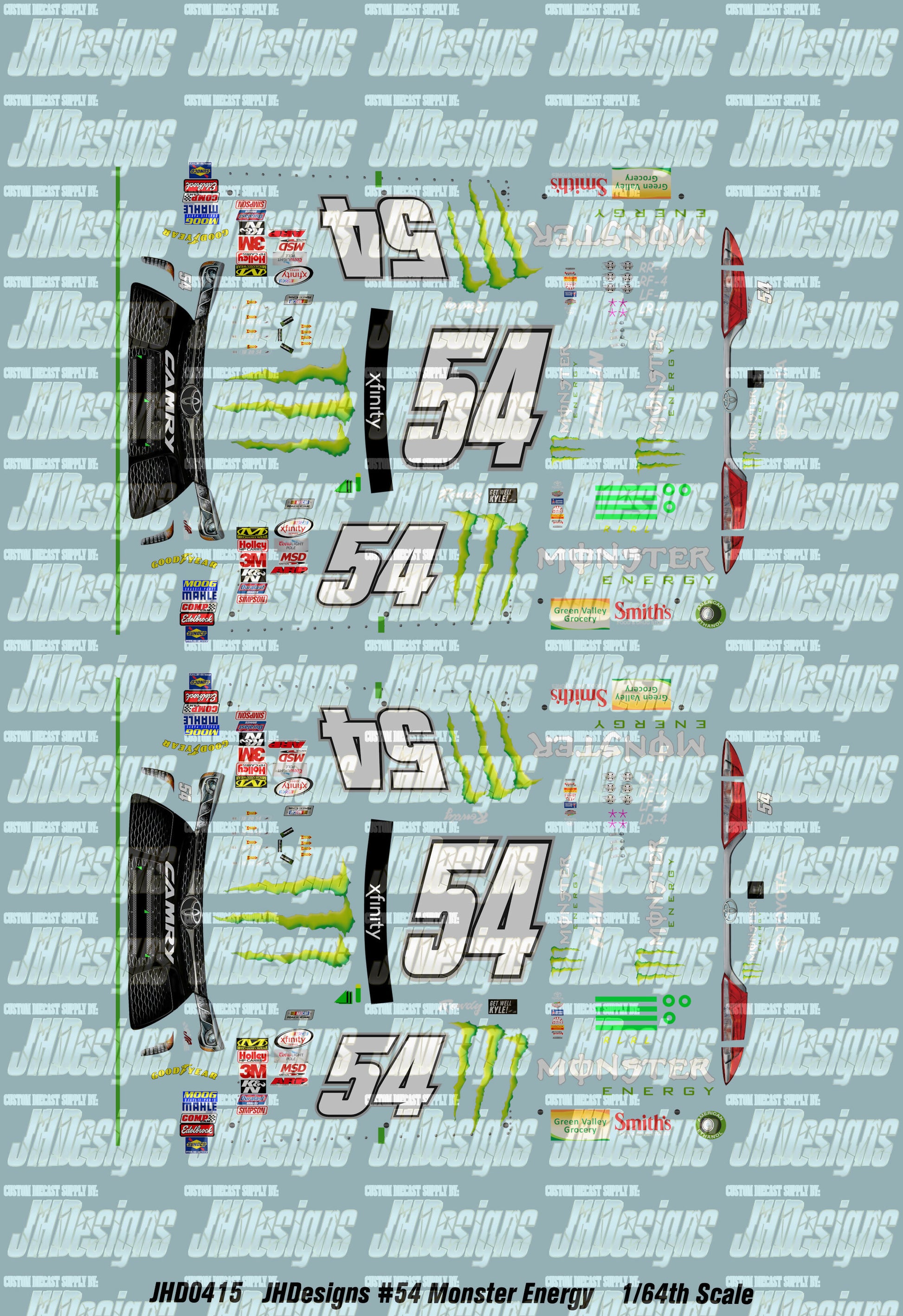 JH Designs Denny Hamlin 2015 NXS 54 Monster Energy (Las Vegas) 164 R