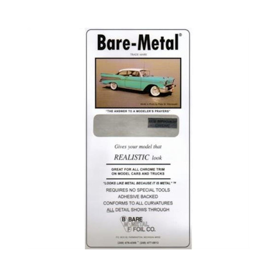 Bare Metal Foil 6 x 11 Thin Sheet Chrome Foil