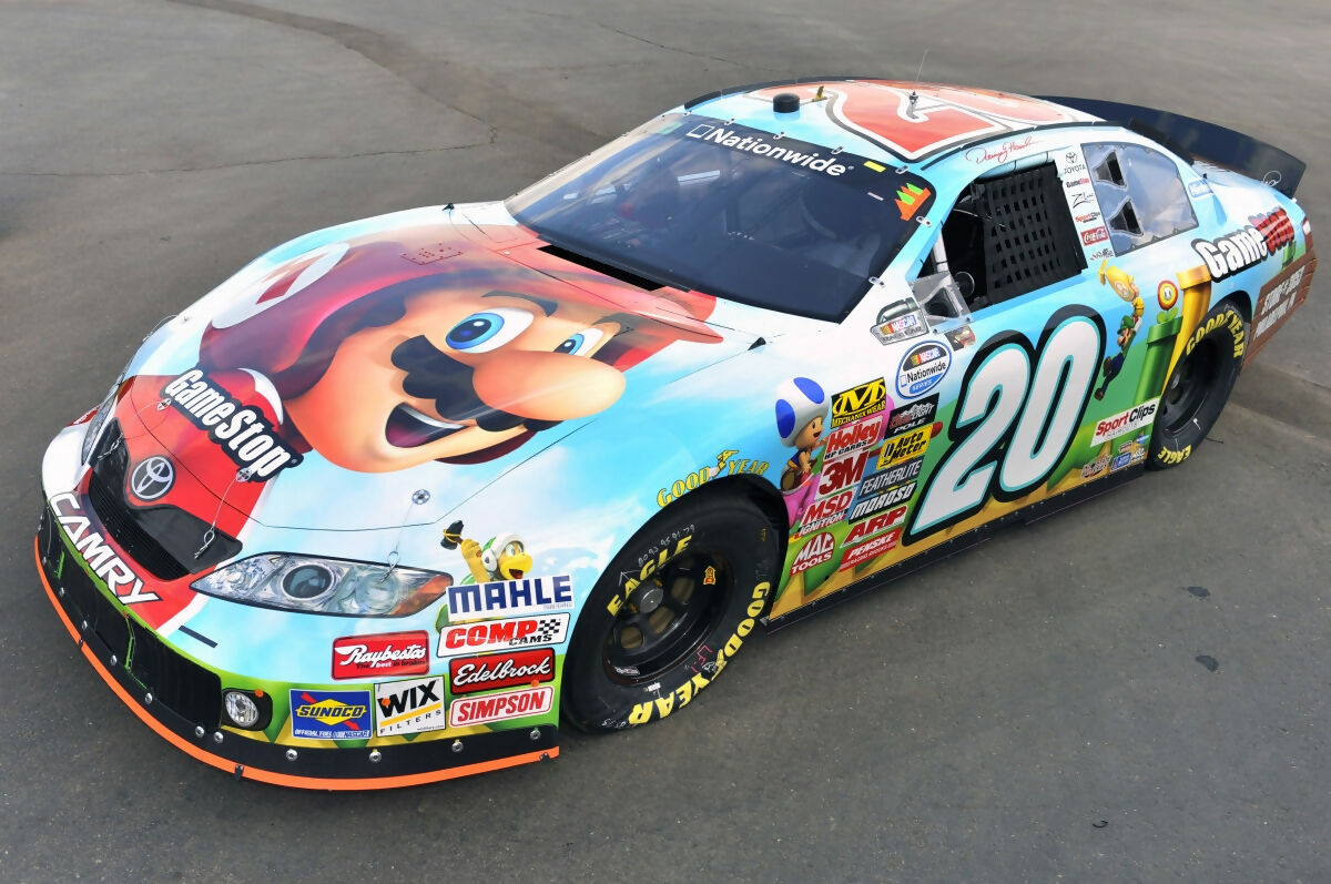 JH Designs Denny Hamlin 2009 NWS 20 Super Mario Bros WII GameStop jh-designs-denny-hamlin-2009-nws-20-super-mario-bros-wii-gamestop