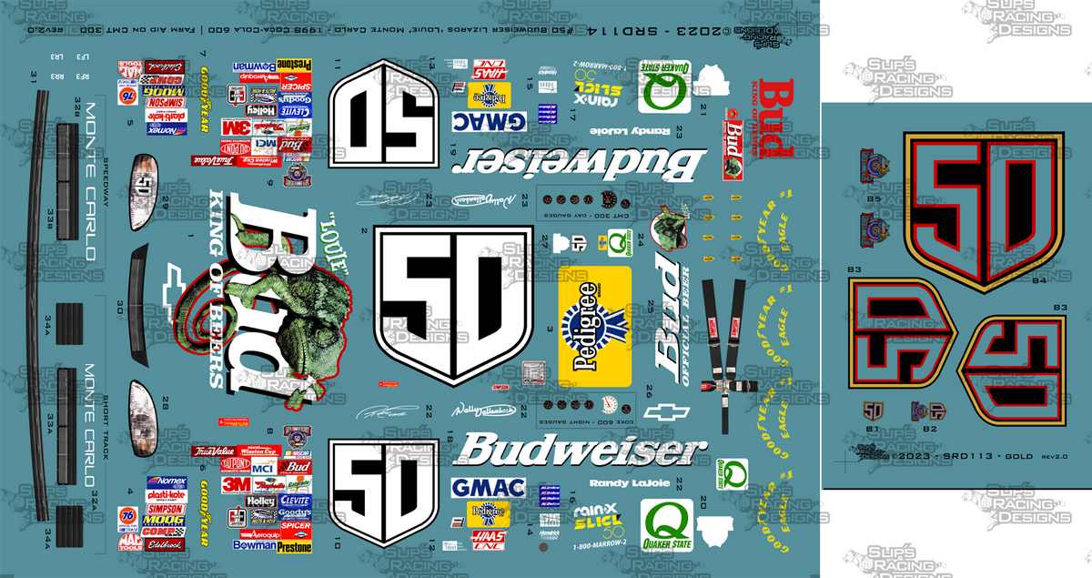 slips-racing-designs-50-ricky-craven-budweiser-lizards-louie-monte ...