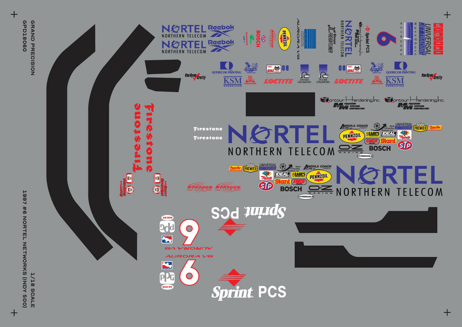 Grand Precision - 1997 #6 Scott Goodyear Nortel (Indy 500)