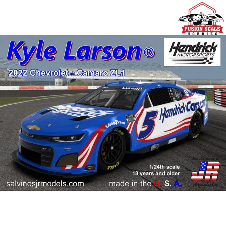 Salvinos JR Models Hendrick Motorsports 2022 Chevrolet ® Camaro Kyle Larson #5 primary HendrickCars.com livery