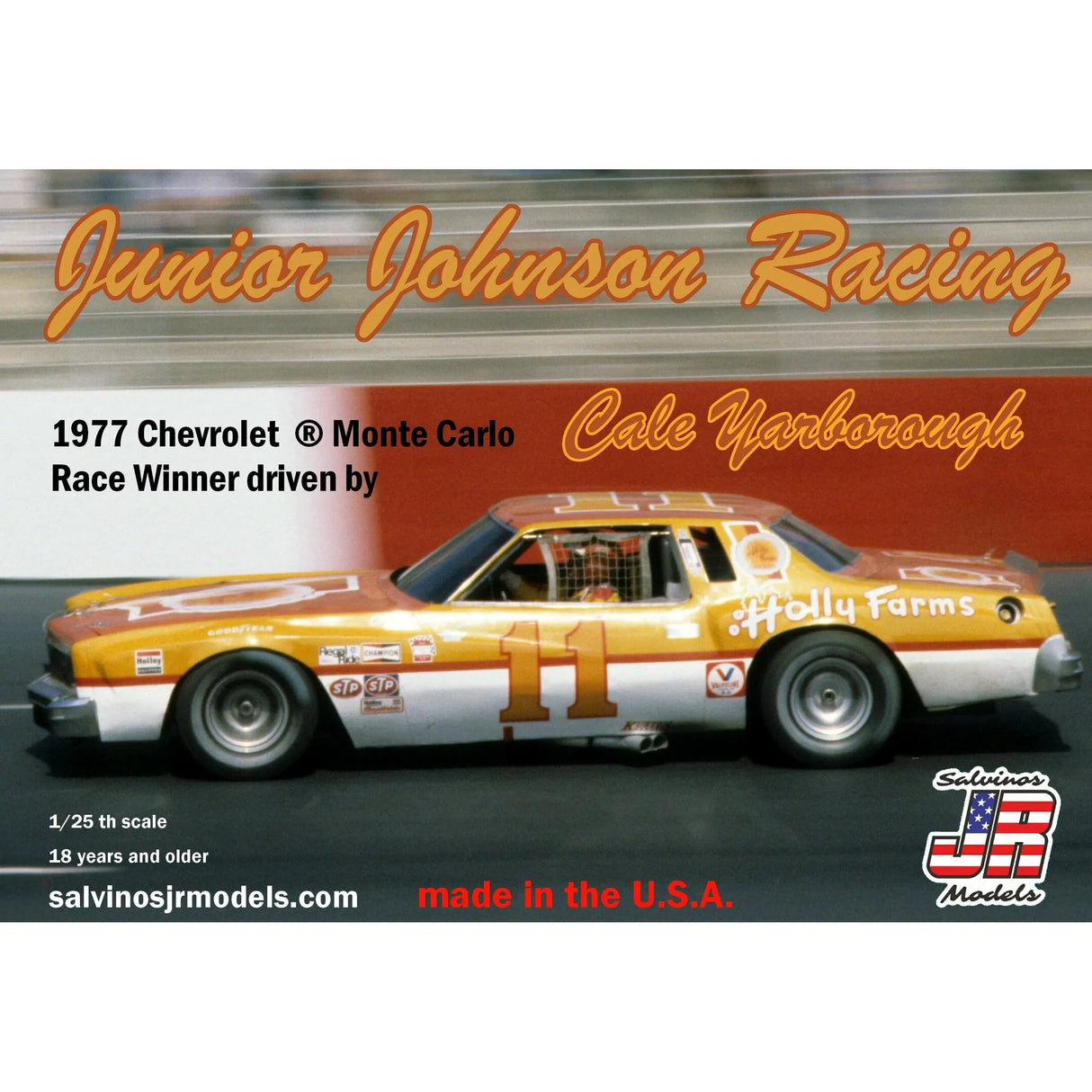 Salvinos JR Models  Junior Johnson Racing 1977 Chevrolet ® Monte Carlo driven by Cale Yarborough