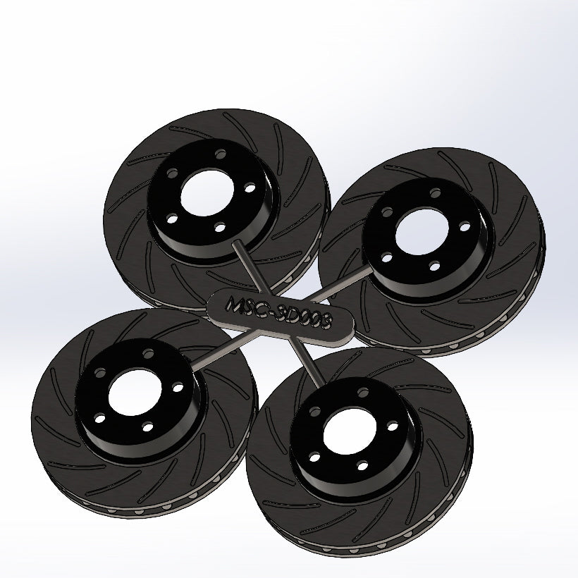 Millersport Customs 1/24 Nascar Detailed Brake Rotor Set – Print it Decals