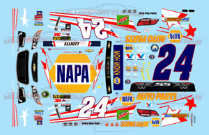 Millersport Customs 2017 Chase Elliott Napa Salutes Chevy SS 1/24 Decal Set