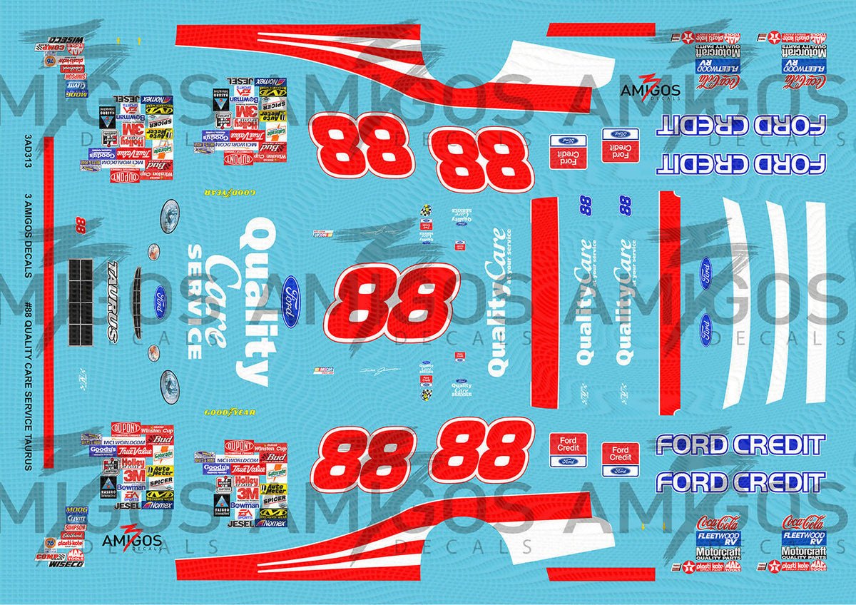 3 Amigos Decals #88 QUALITY CARE TAURUS Decal Set 1:24 – Print it Decals