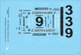 Retro Racing Design Dale Earnhardt '90 IROC Dodge Daytona #9 Silver OR Gold #3 1/24 Scale for two cars
