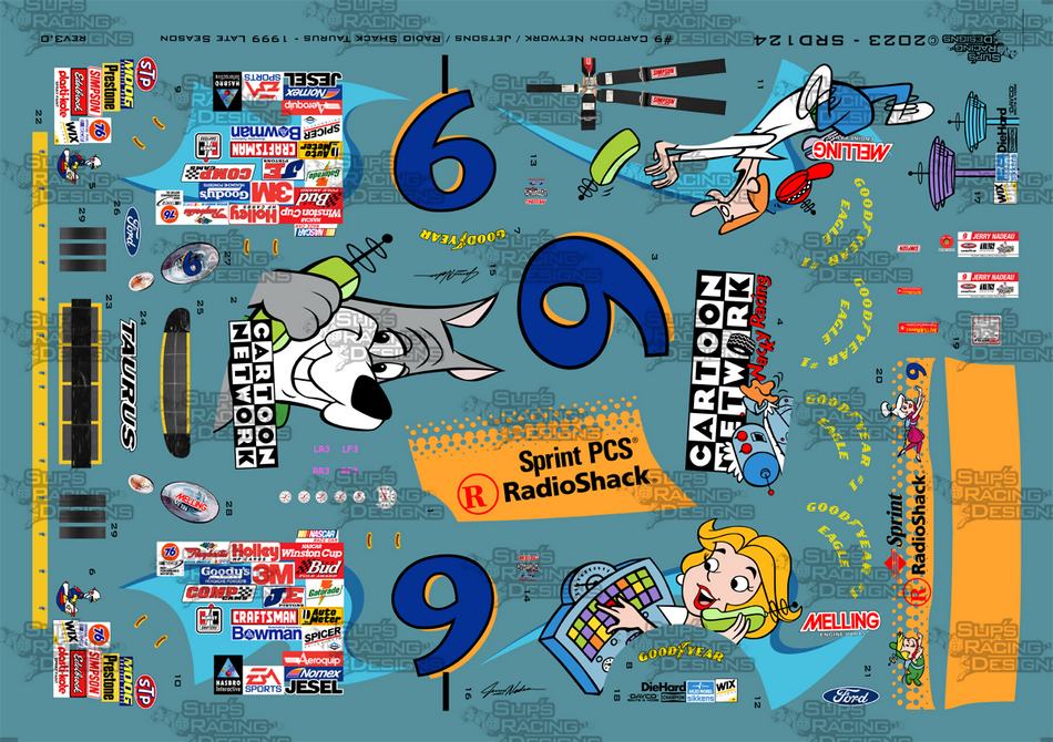 Slip's Racing Designs #9 Cartoon Network 'Jetsons' Taurus (SRD124 - A5)
