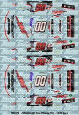 JH Designs Cole Custer 2023 NXS #00 Haas CNC (Phoenix Race Win) 1:64 Racecar Decal Set