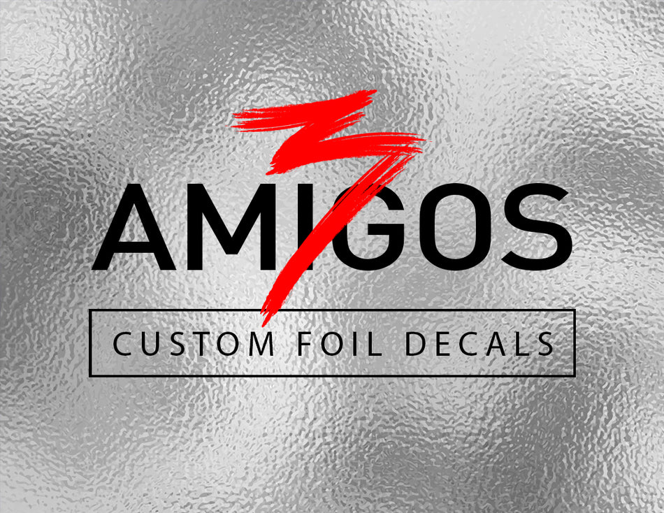 3 Amigos Decals Custom Quater Foil Decal Sheet