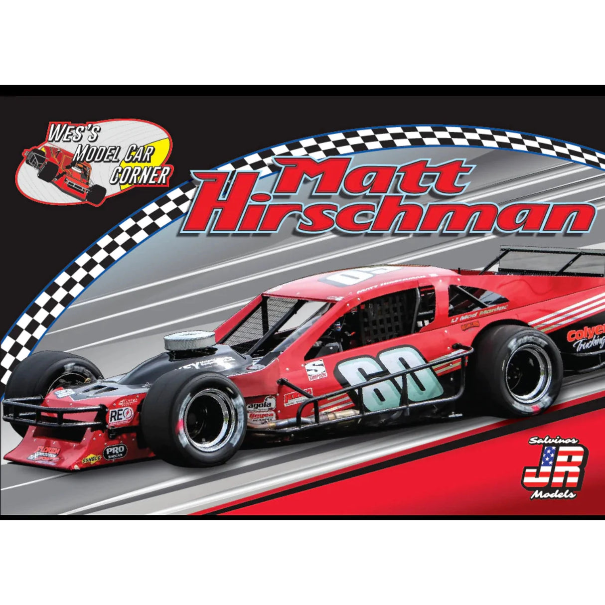 Wes's Model Car Corner 10060 Matt Hirschman Racing Modified Race Car Kit Salvinos Jr Models