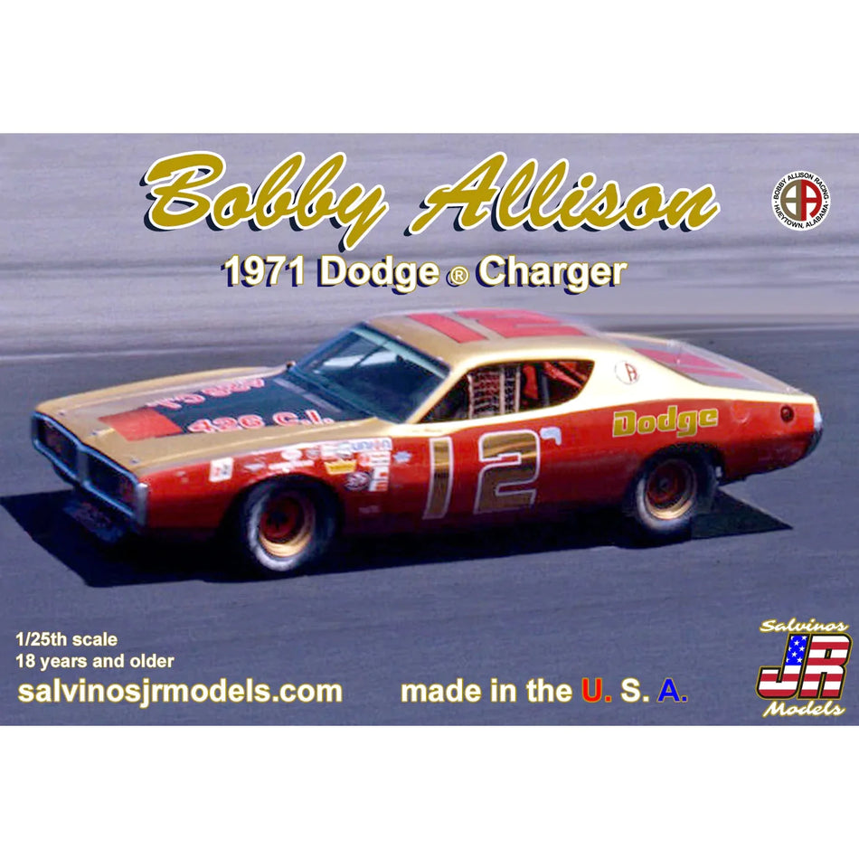 Salvinos Jr Models Hall of Fame driver Bobby Allison's 1971 Dodge Charger