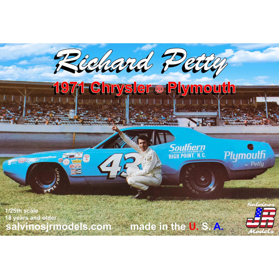 Salvinos Jr Models Richard Petty 1971 Plymouth Roadrunner Car Kit