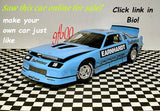 Retro Racing Design 1987 IROC Series Camaro Light Blue #18