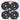 Millersport Customs 1/24 Nascar Bassett Inertia 5 Hole Rim Set