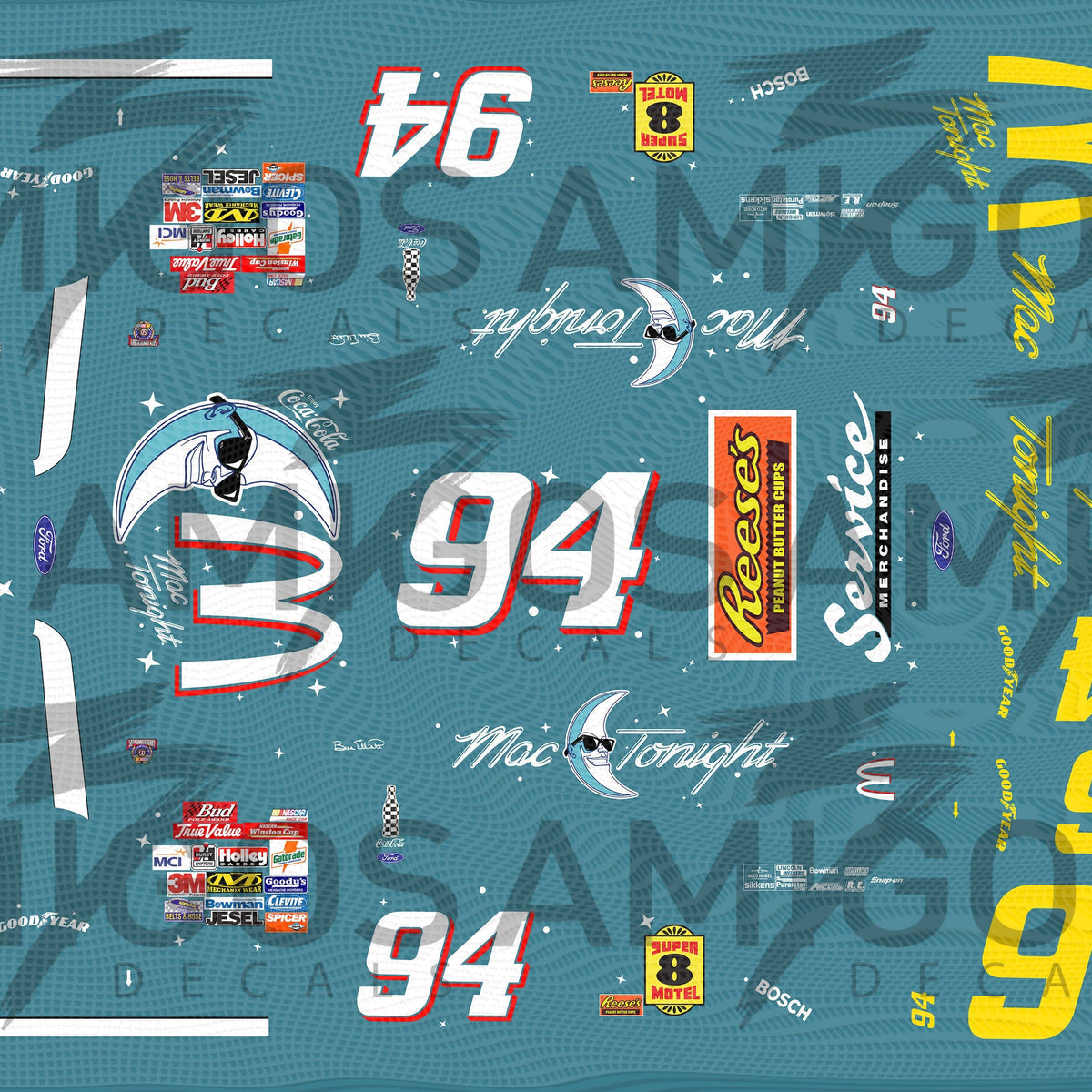 3 Amigos Decals | Racecar Decals – Print it Decals