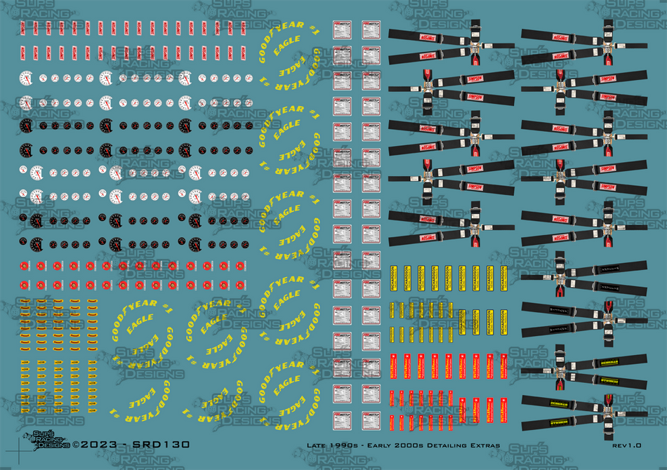 Slip's Racing Designs Late 90s Early 00s Detailing Extras (SRD130 - A5)