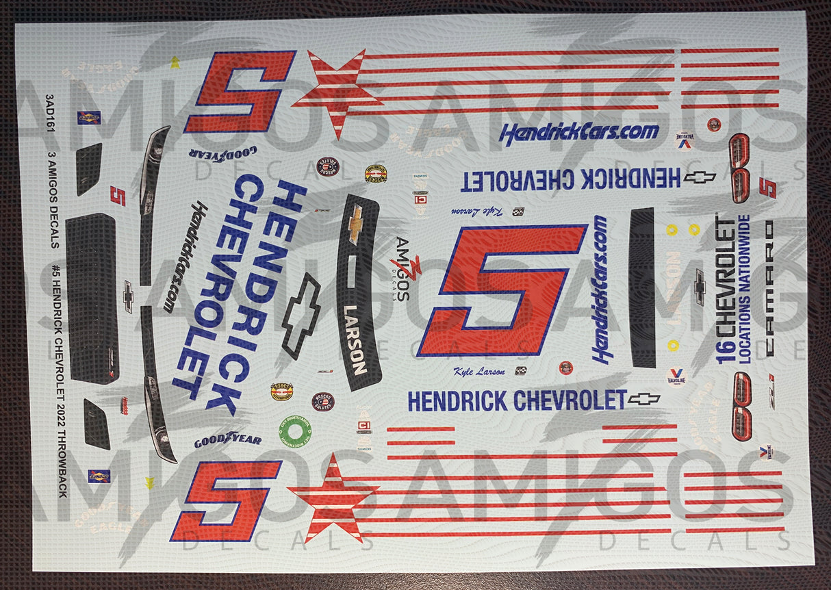 3 Amigos Decals #5 2022 THROWBACK 1/24 Decal Set