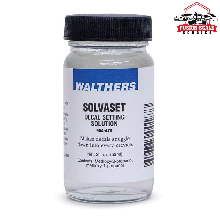 Walthers Solvaset Decal Setting Solution 2oz Bottle