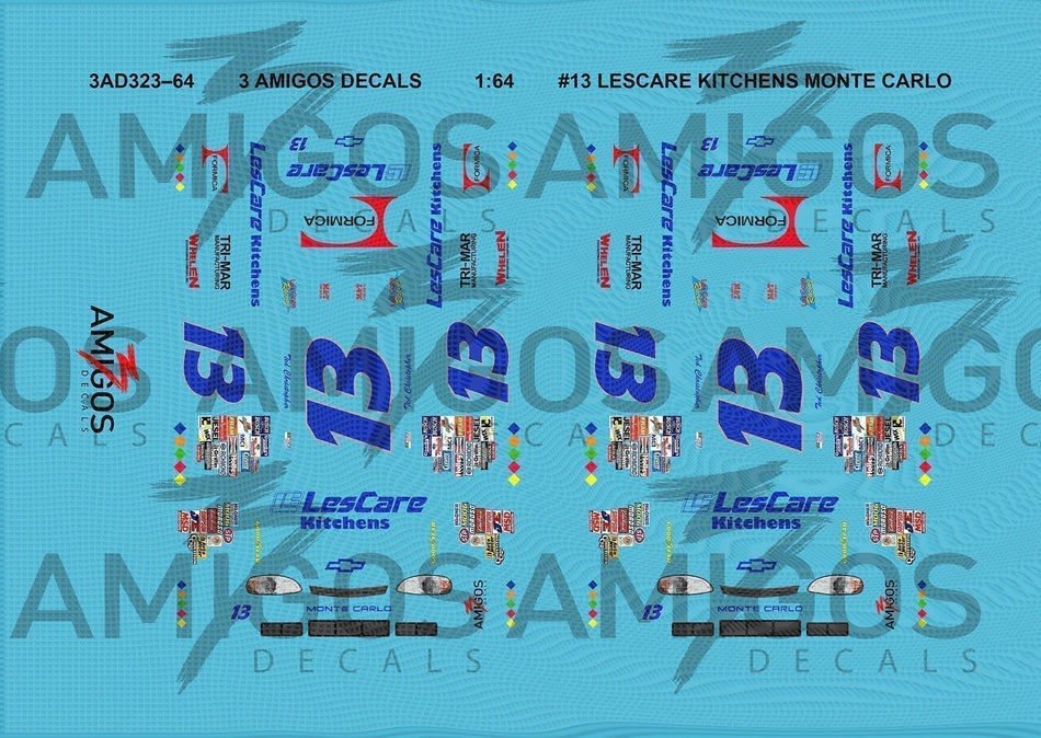 1:64 3 Amigos Decals #13 LESCARE KITCHENS MONTE CARLO Decal Set