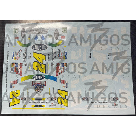 3 Amigos Decals #24 CHROMALUSION ONTE CARLO 1:24 DECAL SET